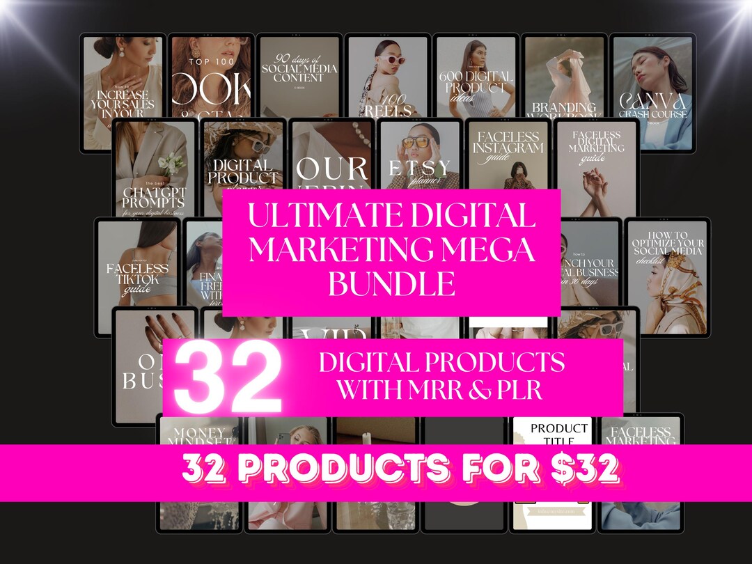Ultimate Digital Marketing Bundle With MRR Resell Digital Products Done ...