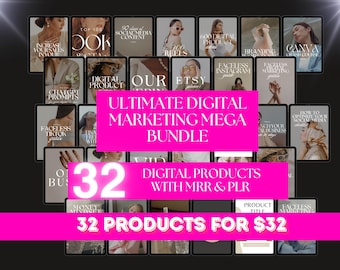 Ultimate Digital Marketing Bundle with MRR Resell Digital Products done for you digital products resell rights faceless instagram PLR DFY