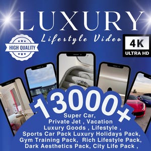 13000 Luxury Lifestyle Reels Videos Master Resell Rights & PLR Faceless Marketing Guide MRR PLR Digital Products Instagram Reels