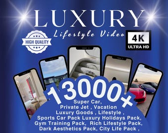 13000 Luxury Lifestyle Reels Videos Master Resell Rights & PLR Faceless Marketing Guide MRR PLR Digital Products Instagram Reels