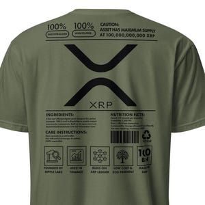 Unique XRP Ripple Label T-Shirt, XRP Ripple Shirt, Xrp Fashion, Xrp Clothing, Xrp Tee, Xrp Ripple Merch, Xrp Ripple Shirt, Xrp Ripple Gift