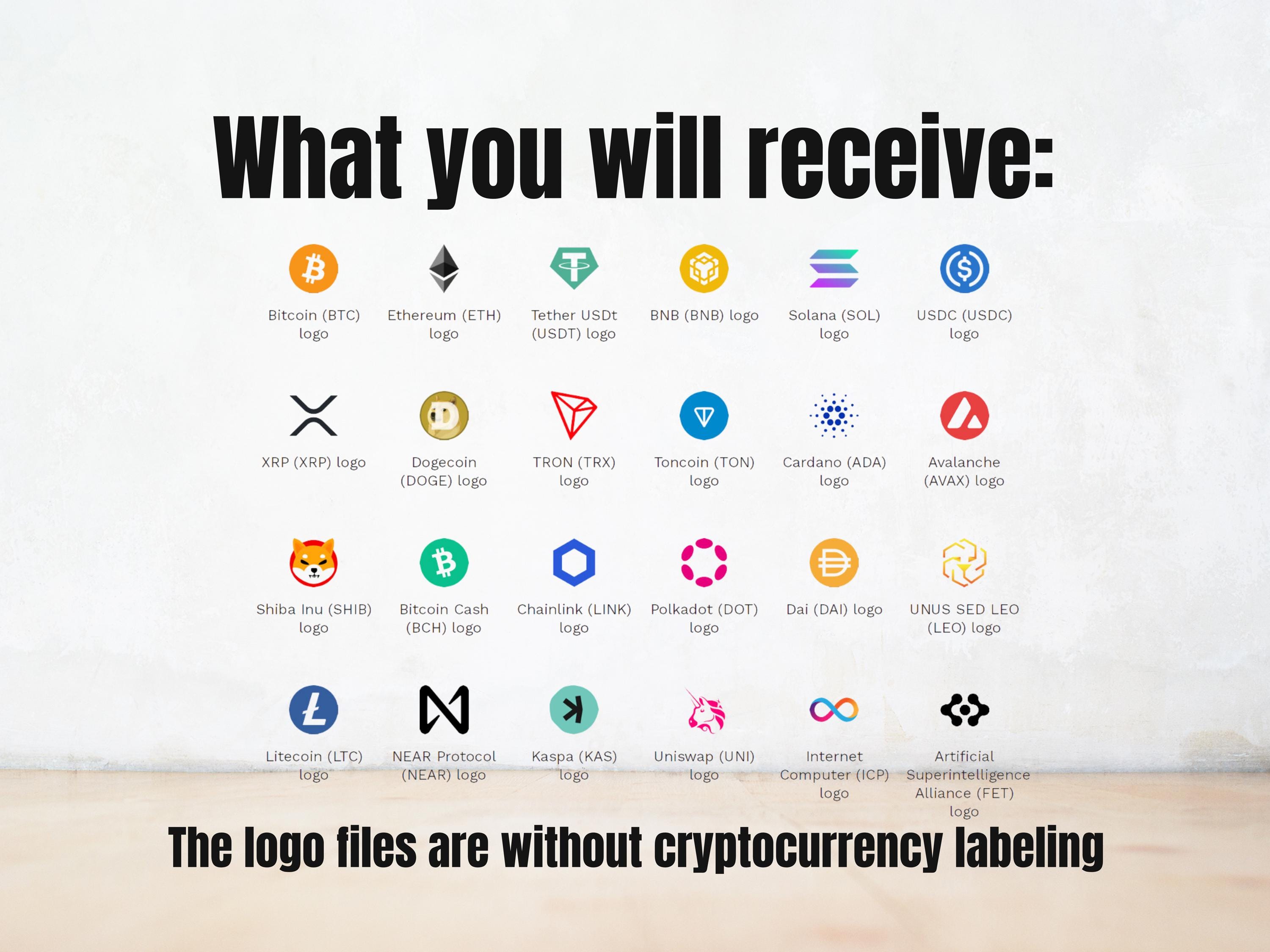 Krypto-icons Digitaler Download-pack, 559 Original-krypto-symbole,  Krypto-bilder, Krypto Bitcoin PNG PDF SVG, Bitcoin, Ethereum, Dogecoin -  Etsy