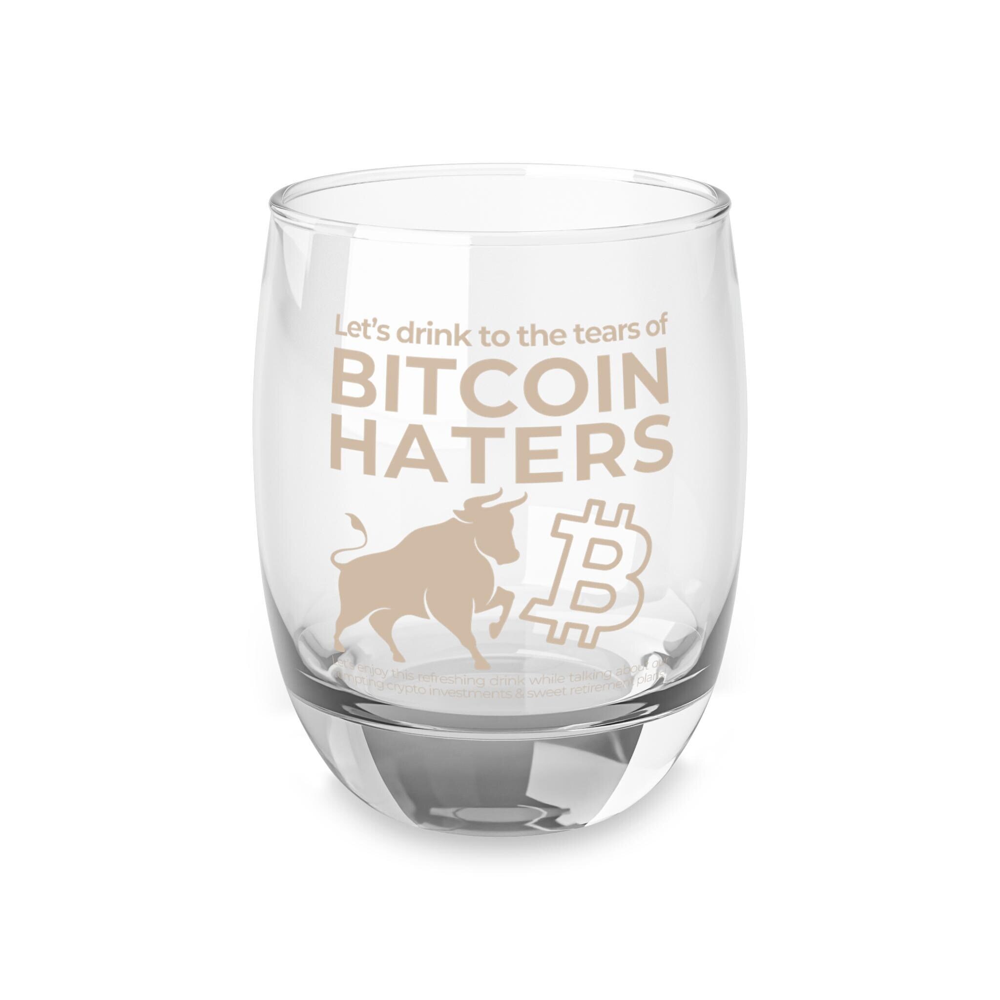 ビットコイン ウイスキー グラス、10 オンス - ビットコイン嫌いの涙を流しながら飲もう - 暗号カップ、ビットコイン ドリンクウェア、ビットコイン  コレクター、男性へのギフト - Etsy 日本