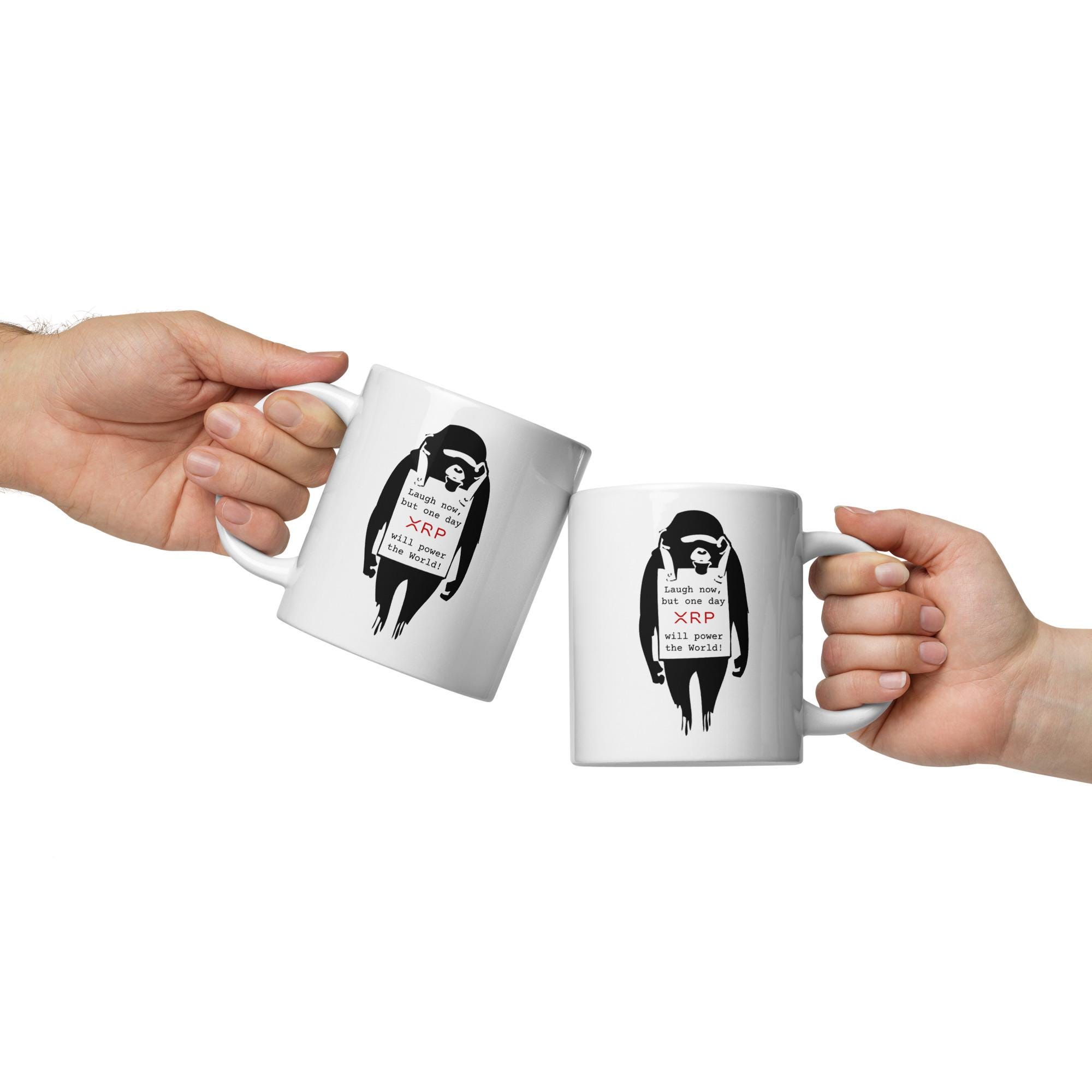 20oz XRP Ripple Ape Ceramic Mug - Laugh Now but One Day XRP Will Power the  World - White Glossy Mug,crypto Mug,coffee Mug,tea Cup,xrp Gift - Etsy