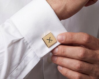 XRP Ripple Luxury Cufflinks, Dye Subliminated Jewelry, Cryptocurrency XRP inspired cufflinks, Gift for Him