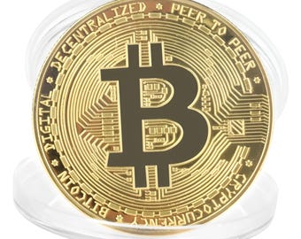 BUY 2 GET 30% OFF: Luxurious Gold-Plated Physical Bitcoin (Btc) Coin, Premium Physical Bitcoin Collectible, High-Quality Bitcoin Merch