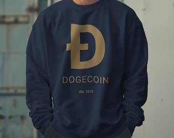 Dogecoin (DOGE) スウェットシャツ、Dogecoin セーター、Dogecoin ファンへのギフト、Dogecoin 投資家向けファッション、快適でソフトなプルオーバー、Dogecoin アパレル