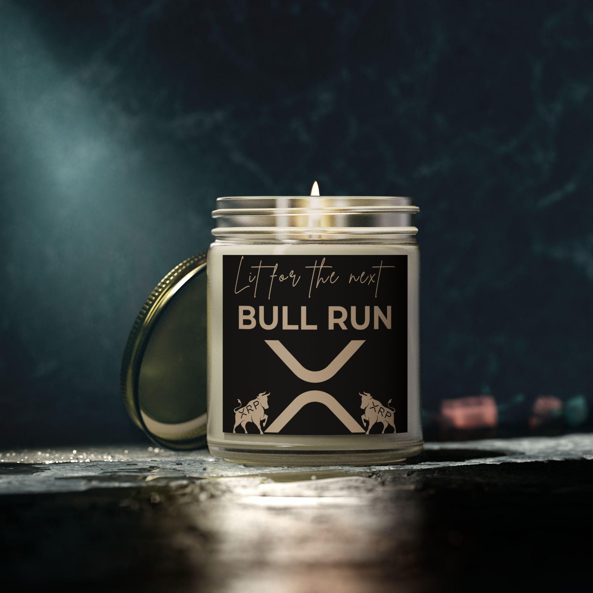 XRP Ripple Candle - Lit for the Next Bull Run - Amber & Clear Jar, 4oz, 9oz,xrp  Ripple Gift, Crypto Gift, Crypto Candle, Scented Soy Candle - Etsy Canada