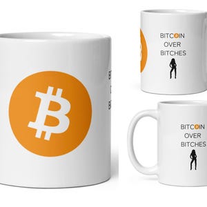 Funny Bitcoin Mug, Crypto Mug, Bitcoin Merch, Crypto Merch, Bitcoin Teacup, Bitcoin Coffee Cup, Funny Bitcoin Gift, Unique Bitcoin Gift
