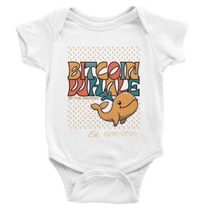 Personalized Bitcoin Baby Bodysuit, Cute & Funny Baby Shower Gift for Crypto Parents, Custom Baby Bodysuit with Customizable Birth Date