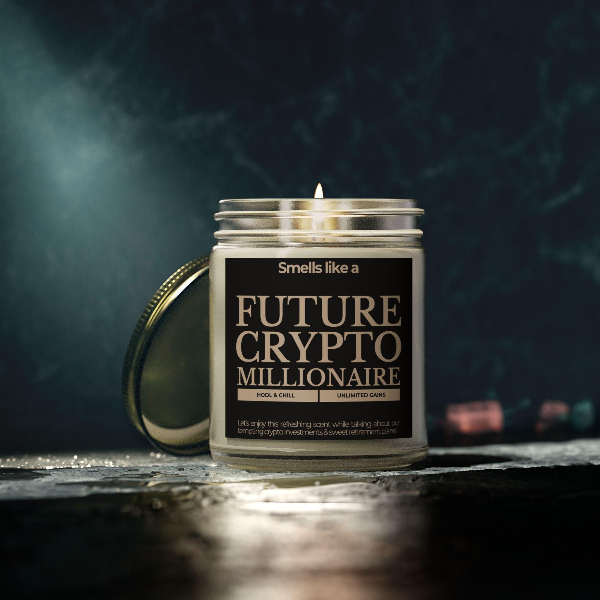 Bitcoin Candle Smells Like A Future Crypto Millionaire,bitcoin Gift,crypto  Gift,crypto Candle,scented Candle, Amber & Clear Jar, 4oz, 9oz - Etsy