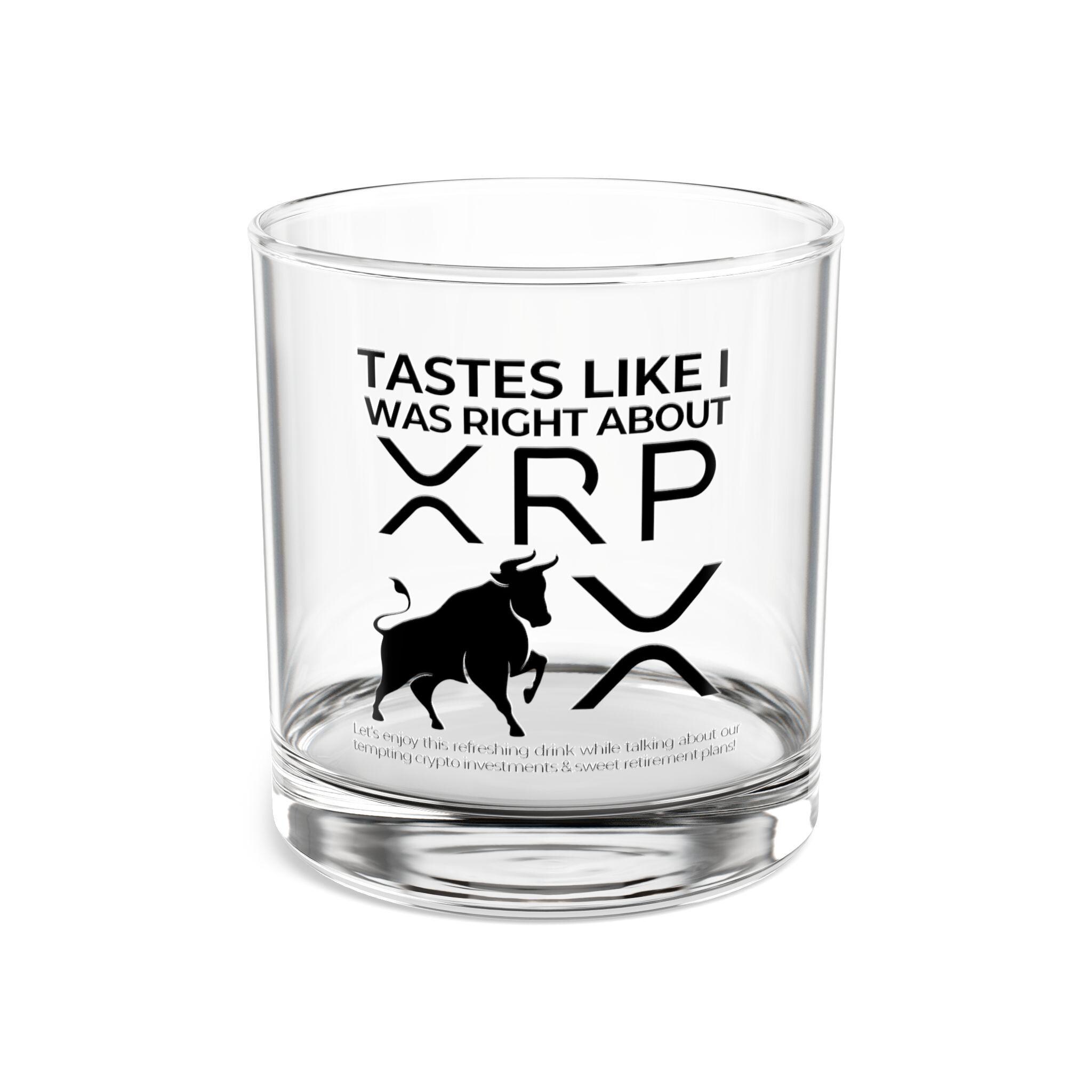 XRP リップル - XRP について私が正しかったような味 - ロックグラス 10 オンス 0.3 l ウォーターグラス  暗号ギフト、ウイスキーグラス、バーアクセサリー、XRP グラスウェア - Etsy 日本