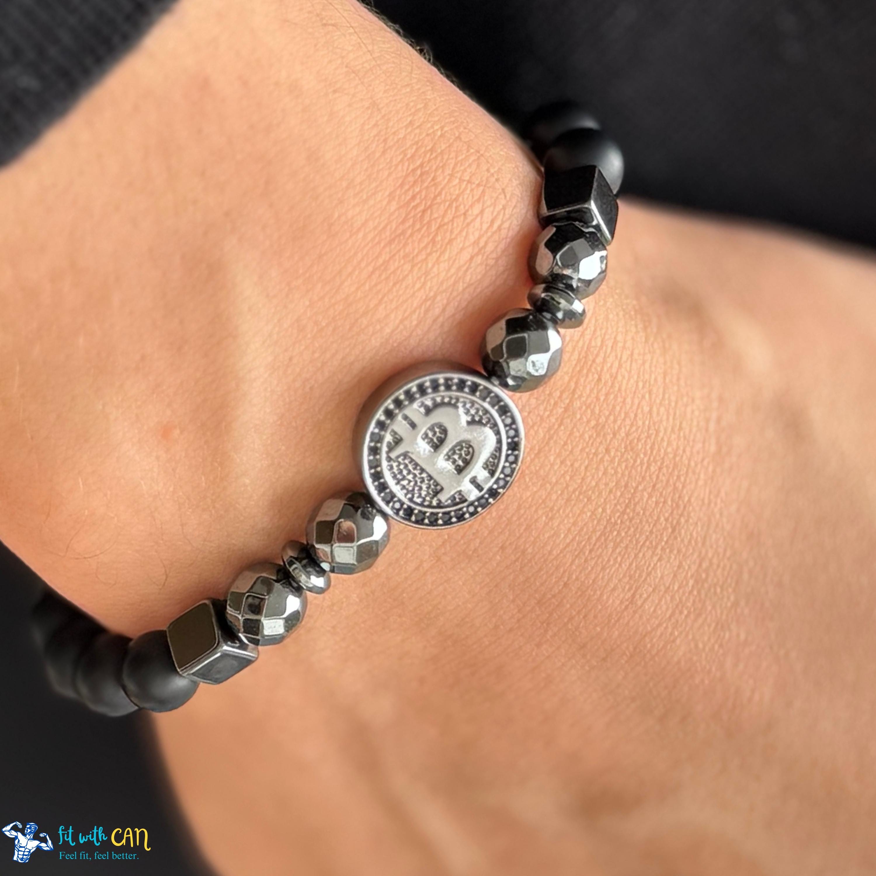 LIMITED SPECIAL OFFER: Premium Bitcoin Bracelet Made of Black