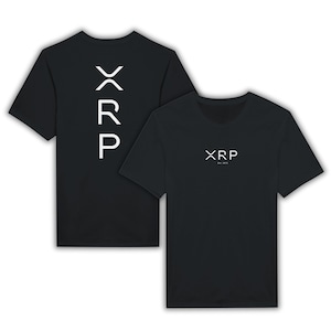 T-shirt XRP unisexe tendance - T-shirt noir et bleu marine - création de logo XRP blanc, vêtements XRP, vêtements Xrp, produits Xrp Merch, cadeau Xrp, chemise Xrp, t-shirt Xrp