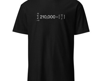 Bitcoin Halving Equation Shirt with White Print - Crypto Trader Gift, BTC Graphic Tee