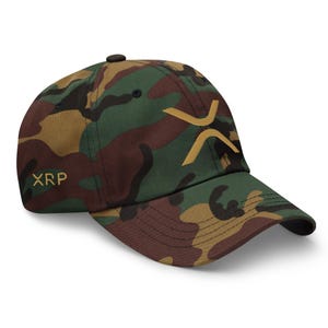XRP Ripple Cap Golden Logo Embroidery, XRP Cap, Baseball Cap, Flexfit Hat, Retro Trucker Hat,XRP Ripple Merch,Crypto Gift, Xrp Gift for Him