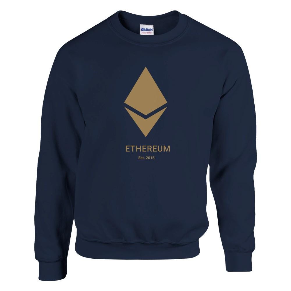 シックな ETH イーサリアム スウェットシャツ、ETH イーサリアム 衣類、Eth アパレル、Eth イーサリアム グッズ、Eth イーサリアム  ギフト、Eth セーター、Eth シャツ、Ethereum ファン