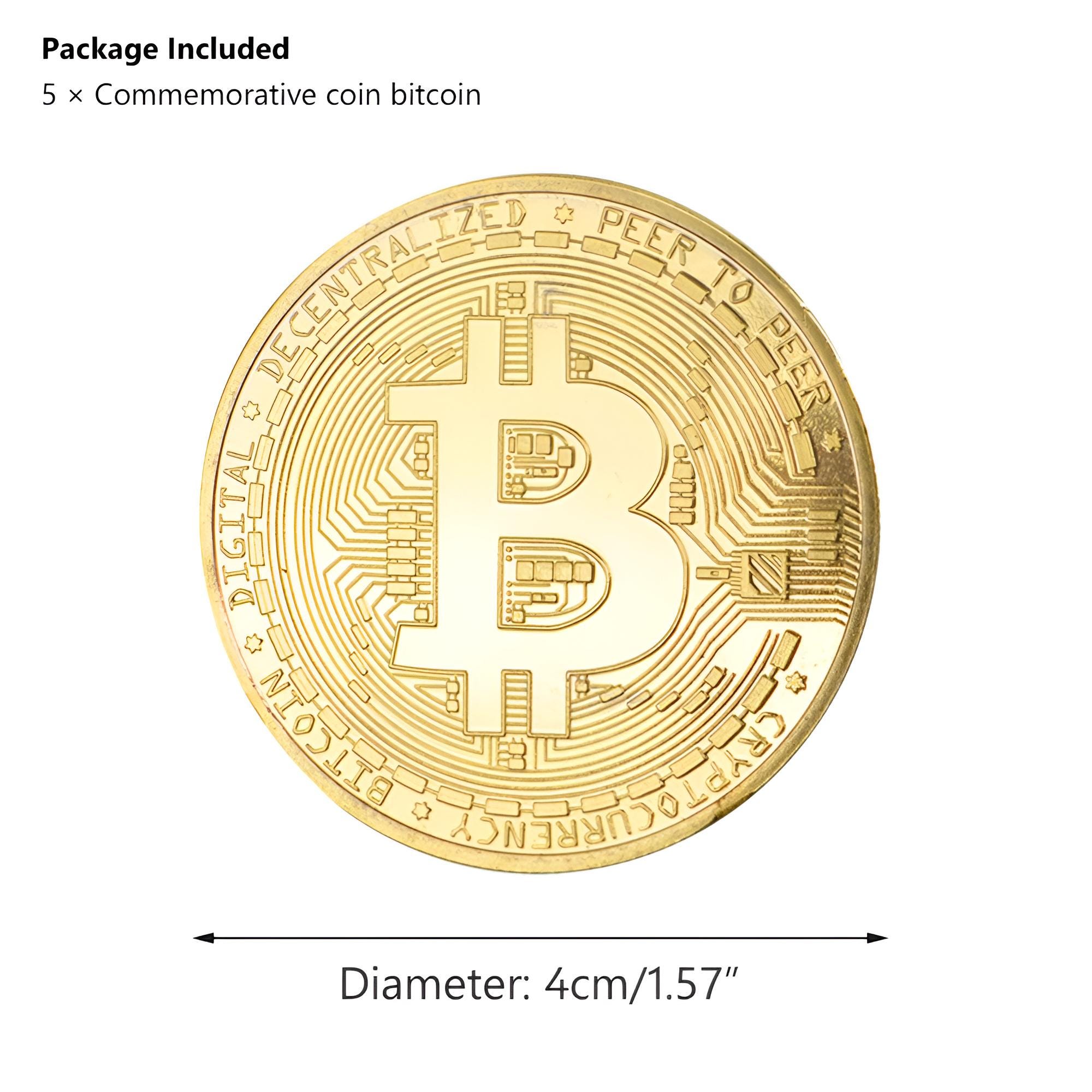 BUY 2 GET 30% OFF: Luxurious Gold-plated Physical Bitcoin (btc) Coin,  Premium Physical Bitcoin Collectible, High-quality Bitcoin Merch - Etsy