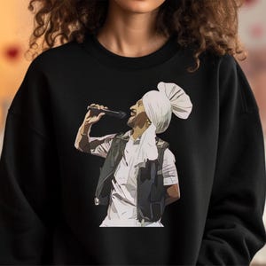 Diljit Dosanjh Tour 2024 Exclusive Jumper - Punjabi Music Superstar, Diljit Dosanjh Unisex black Jumper, Punjabi Singer, Singh Jumper