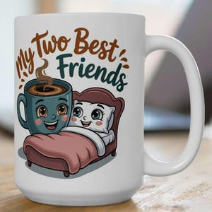 My Two Favourite Things Mug, Coffee Mug, Cute Coffee Mug, Sleep Coffee Mug, Funny Mug, Funny Office Mug, Sarcastic Work Mug, Funny Quote Mug