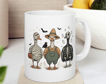 Gans Halloween Becher, Halloween Becher niedlich, Halloween Geist Becher, Kaffeebecher Halloween, gruseliger Halloween Becher, lustiger Halloween Becher, Halloween Tasse