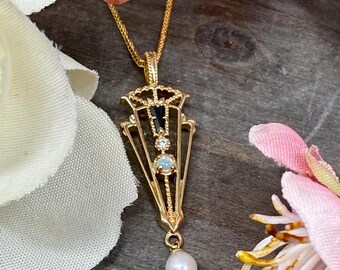 ヴィンテージ フレンチフィリグリーネックレス：スターリングシルバー 