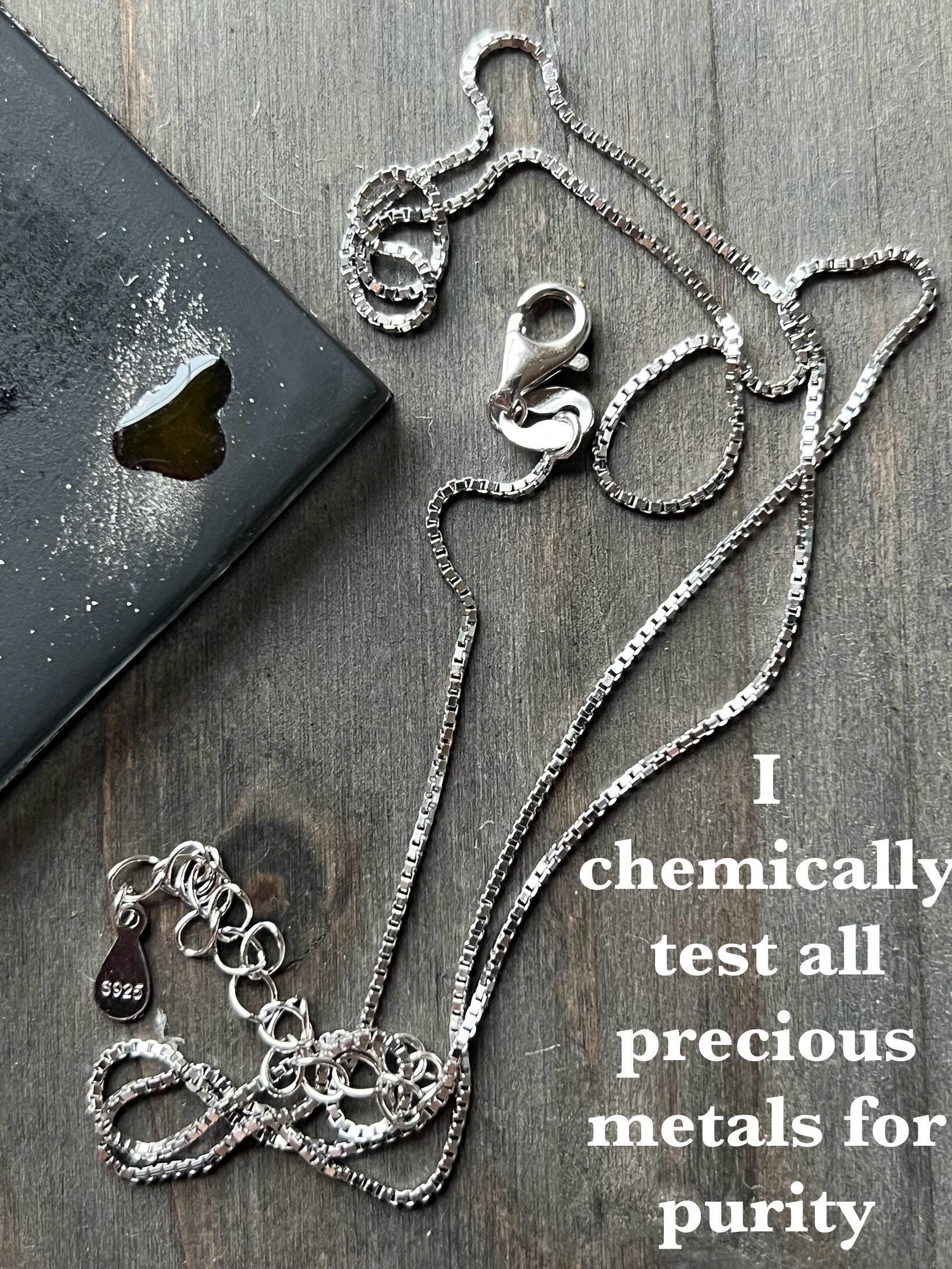 Vintage French Lavalier Necklace: 18k Gold Vermeil, Tourmaline