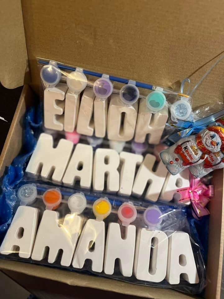 Personalised Names, Party Favour, Personalised Box, Personalised Paint ...