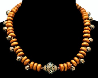 African & Nepali Vintage Necklace