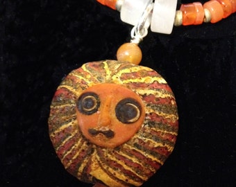 Balinese Face Bead - Double Sided