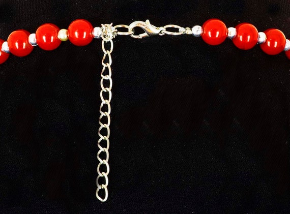 Colorful Long Vintage Necklace - image 3