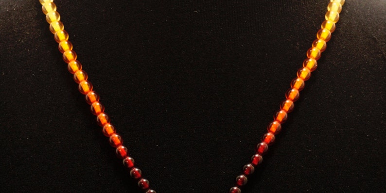 Garnet, Matte Gold, Ombre Beads image 3