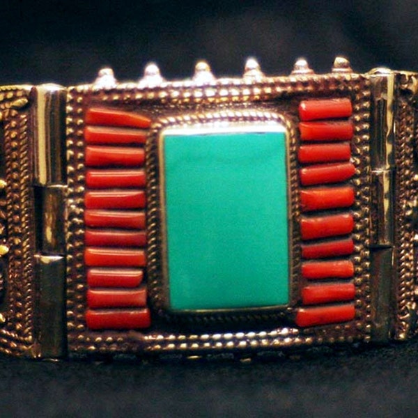 Tibetan Vintage Geometric Bracelet - Personal Collection