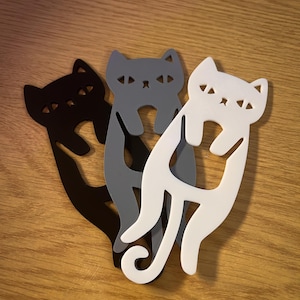 Niedliches Katzen Lesezeichen - Geschenk für Buch Liebhaber - Für Katzen Liebhaber - Katzen Lesezeichen - Strumpffüller
