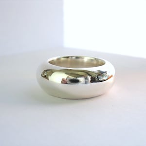 Super Big Silver Band Ring