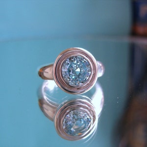 Silver And Icy Blue Ring Size 6 image 3