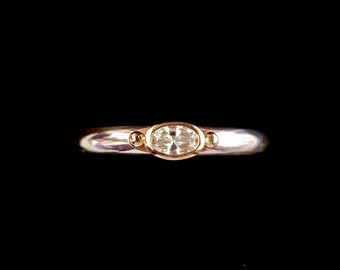 Sterling Silver And 14k Gold Gemstone Ring.