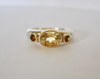 Citrine Trio Ring