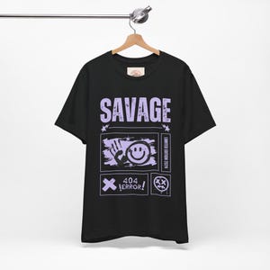 SavageError T-Shirt, Grafik-T-Shirt, Unisex-Shirt, Kurzarmtop, cooles trendiges Kleidungsstück