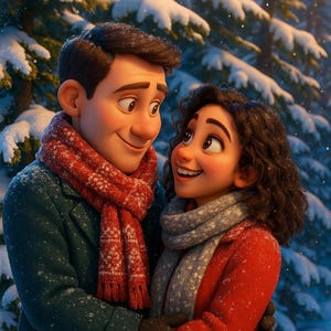 Custom Pixar Style Portrait, Cartoon Animation, Personalized Couples Portrait, Cartoon Family Portrait, Digital Download, Unique Gift For