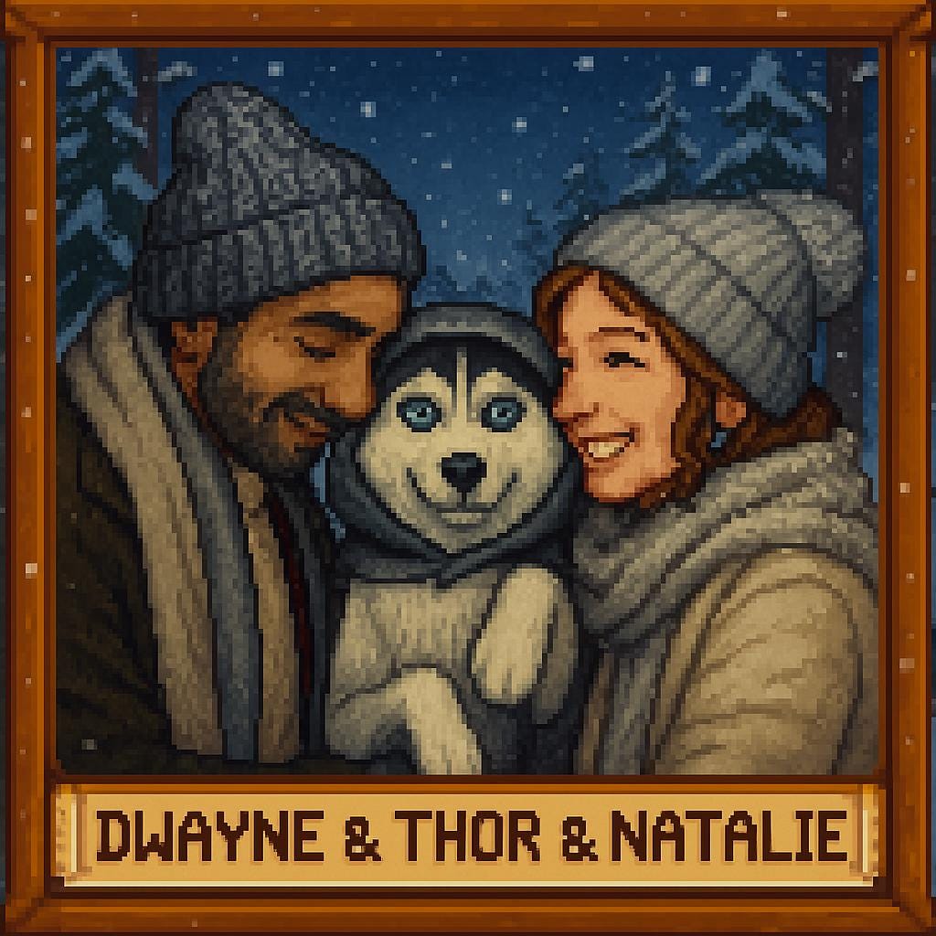 Custom Stardew Valley Portrait Gift – Pixel Art Couple Portrait, Gamer Gift, Gift for Girlfriend, Personalized Stardew Valley Digital Gift
