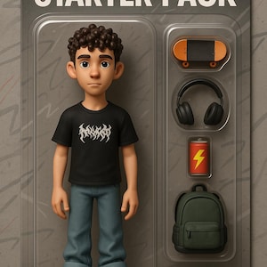 Spersonalizowany portret figurki akcji, spersonalizowana grafika na blistrze (pobranie cyfrowe)