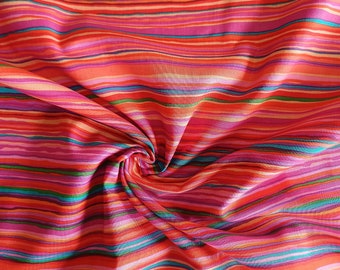 Kaffe Fassett Baumwollstoff: Bunte Streifen in rosa lila Tönen
