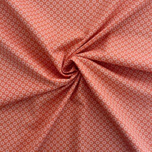 Floral patchwork fabric with a great pattern: Sold by the meter with flowers on a red background