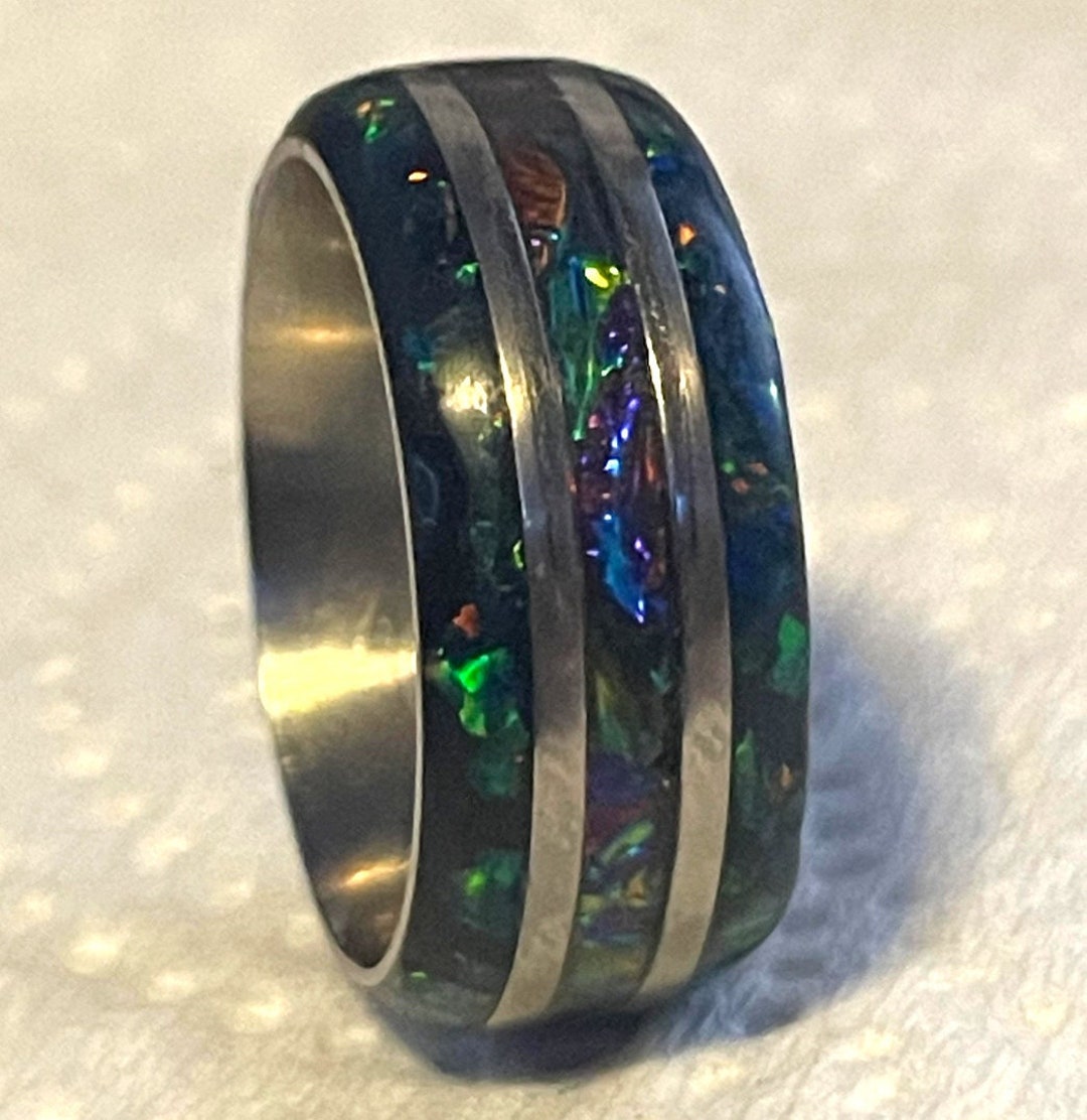 Custom Inlay Rings - Etsy
