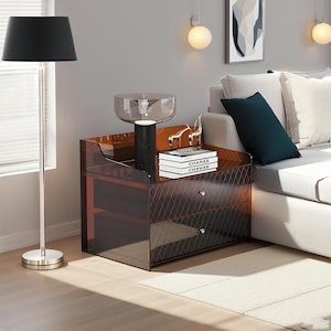 Luxury Bedside Table/Coffee Table/Side Table，Acrylic Creative Furniture，Free Shipping And Free Customs Duty