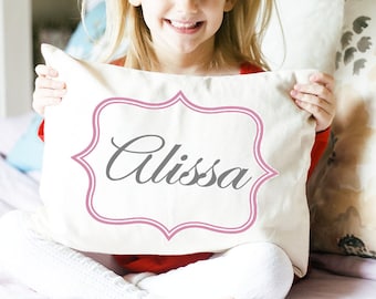 Girls Personalized Pillow, Custom Name Pillow, Kids  Decor Custom Kids Pillow, Name Pillow, Girls Bedroom Decor, Baby Shower Gift, Nursery