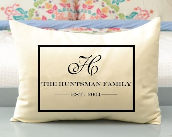 2nd Cotton anniversary, Wedding pillow, Mother’s Day, romantic gift for her, Bridal Shower gift, housewarming, builder gift, agent gift