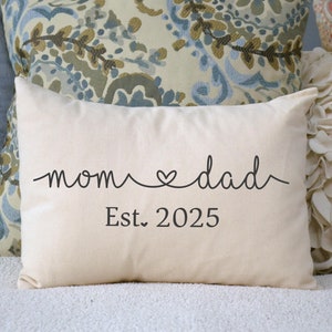 Almohada personalizada para nueva mamá y papá, regalo de baby shower para padres, abuelos, nueva mamá, regalo para mamá