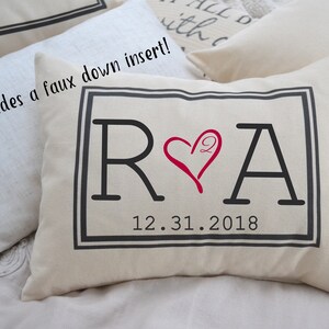 Christmas gift, Personalized Couples, 2nd anniversary,  romantic 2 year gift, monogram, Cotton anniversary, gift for her, gift for him 2